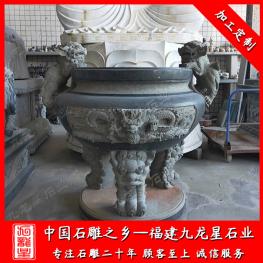 寺廟香爐石雕廠(chǎng)家出售圓形石雕香爐 石雕香爐報(bào)價(jià)