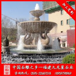 石雕景觀水缽噴泉報(bào)價(jià) 石雕噴泉直徑2米2.5米3米