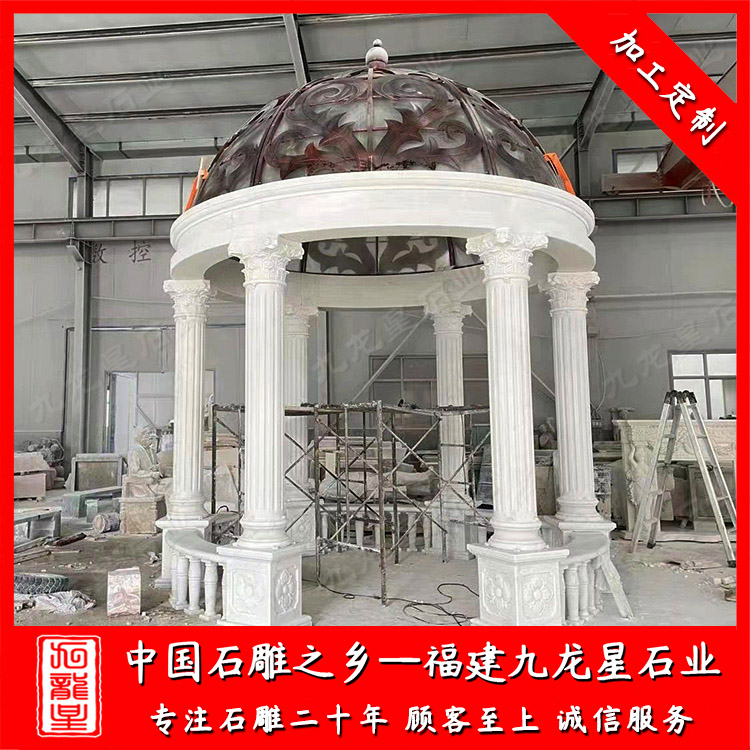 湖北漢白玉涼亭——?jiǎng)e墅涼亭歐式風(fēng)格