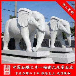 門(mén)口石雕大象圖片大全 石雕大象定做廠家