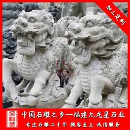 門(mén)口石雕麒麟批發(fā) 惠安石雕麒麟廠家